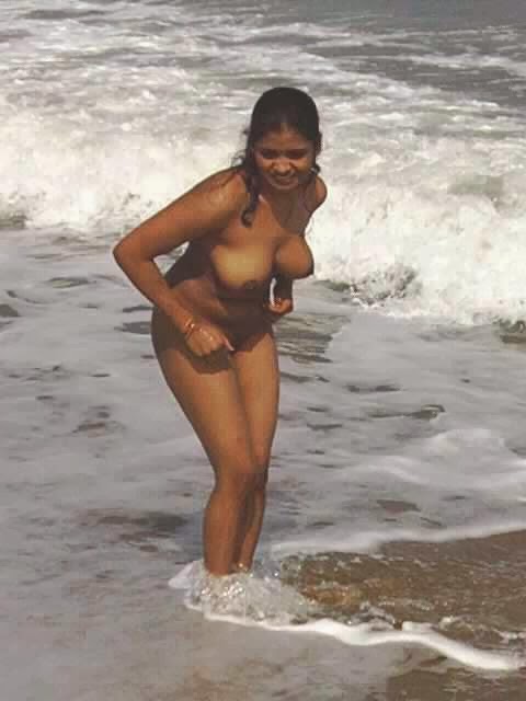 Naked indian family at beach - Nude photos