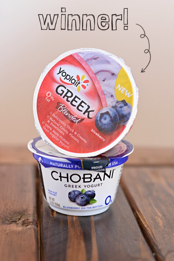 little bits Yoplait vs. Chobani TasteOff