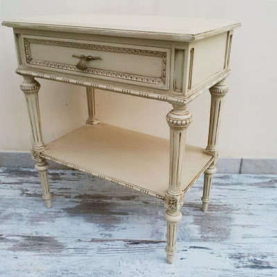 comodino restyling con patinatura