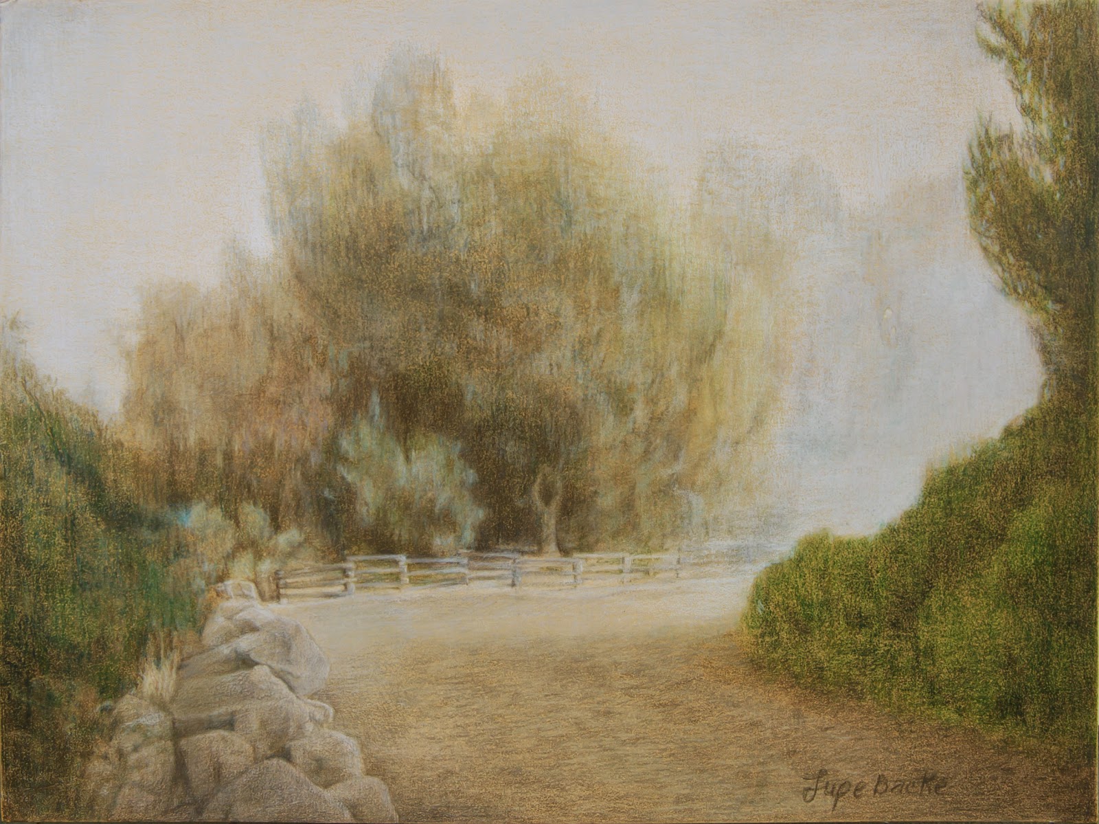 Art on the Side Colored Pencil Landscape
