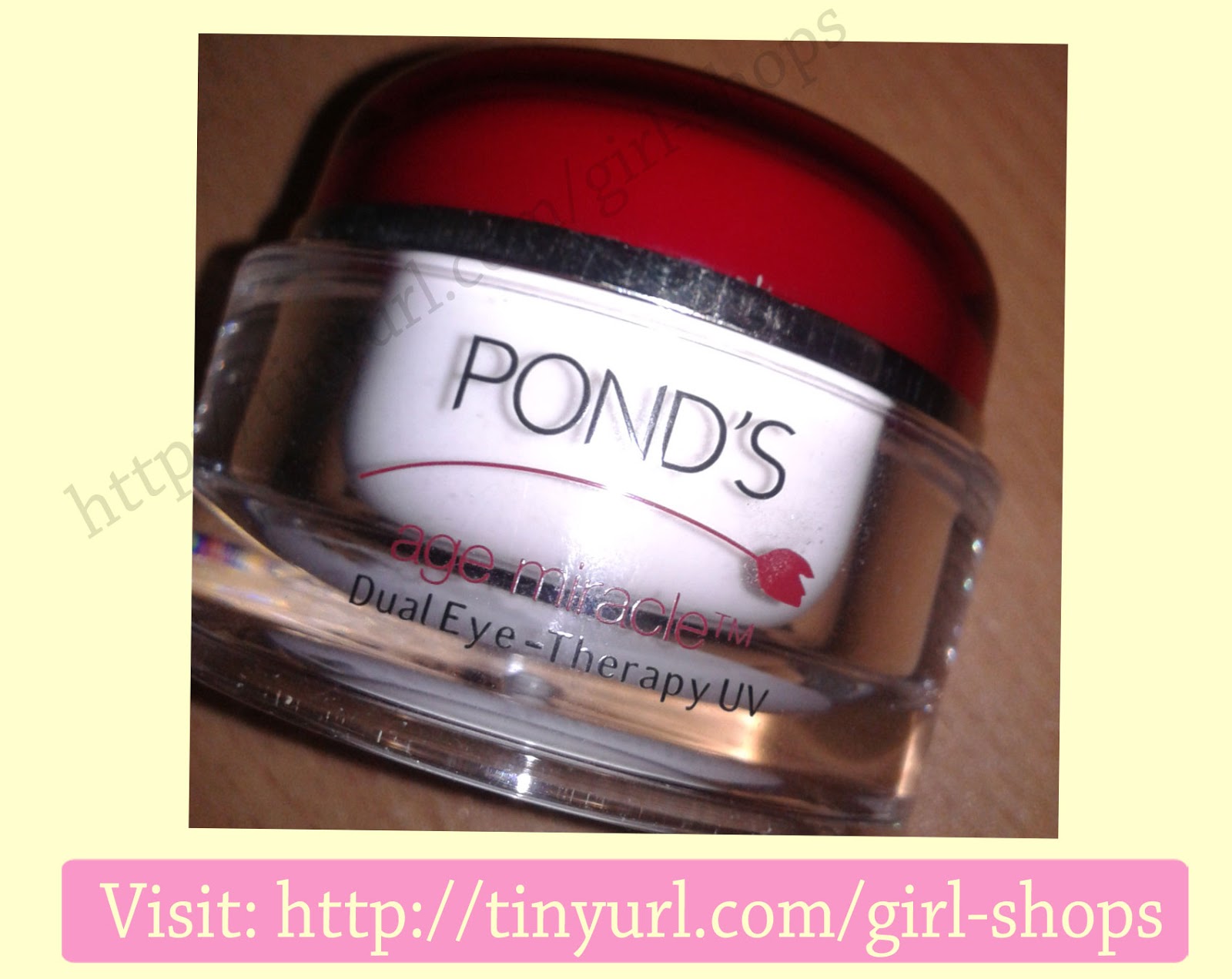 Justifying Shopaholism.... Ponds Age Miracle Dual Eye Therapy UV