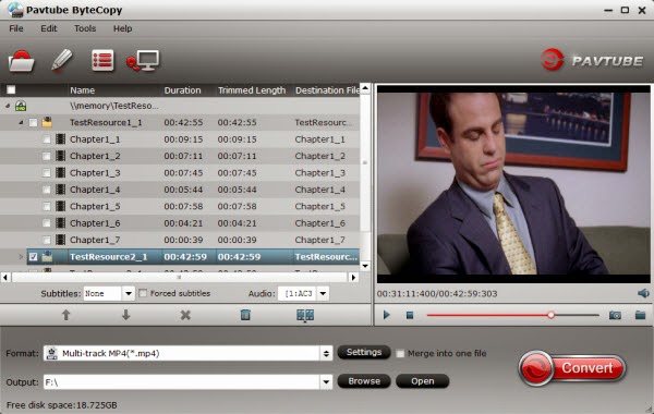 Blu-ray to MP4/Multi-track MP4 Converter Blu-ray to MP4/Multi-track MP4 Converter