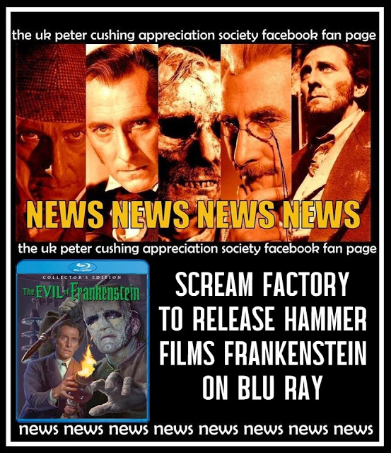 NEWS: SCREAM FACTORY RELEASES CLASSIC HAMMER FRANKENSTEIN TO US BLU RAY