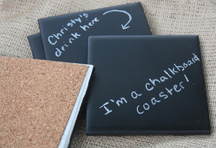 Christy Chalk Chalkboard Coasters