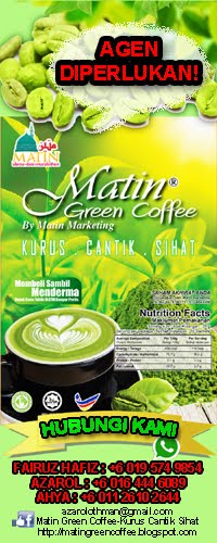 MATIN GREEN COFFEE BANTING