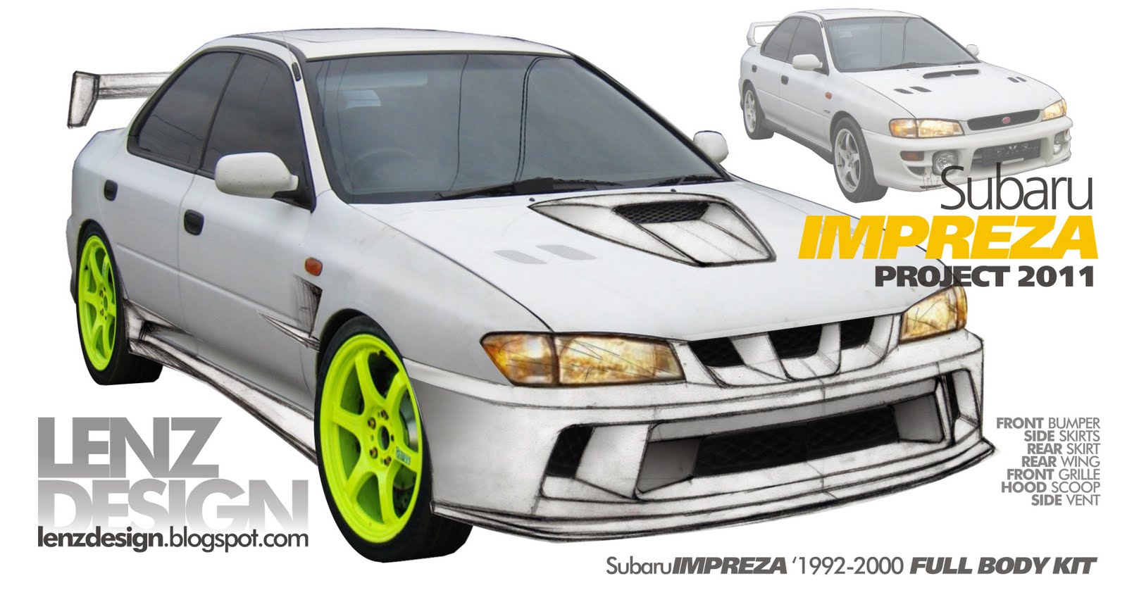 Subaru Impreza Tuning 2011 by Lenzdesign