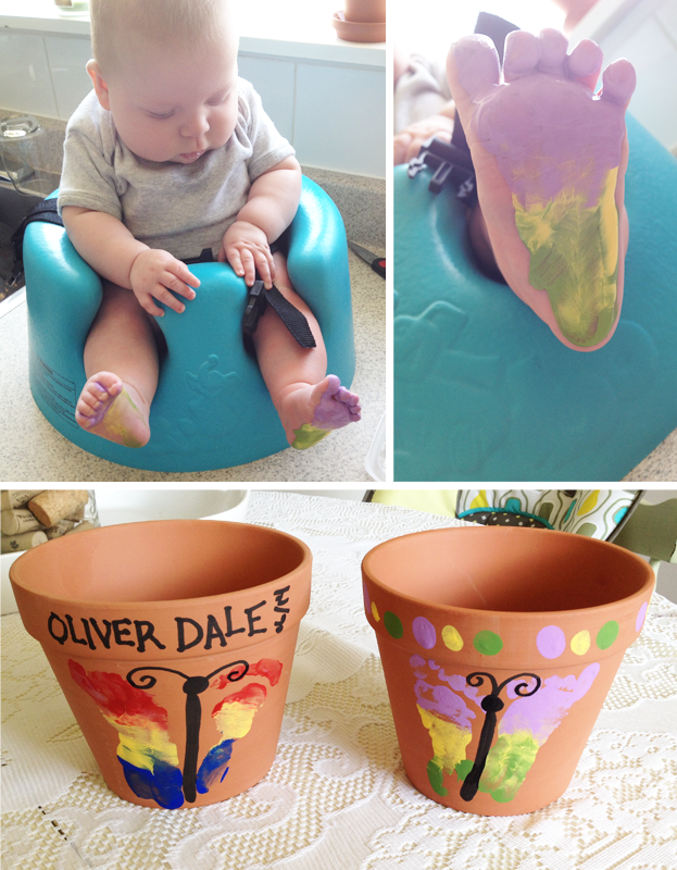 caitlinritchieblog DIY FLOWER POT FOOT PRINT ART