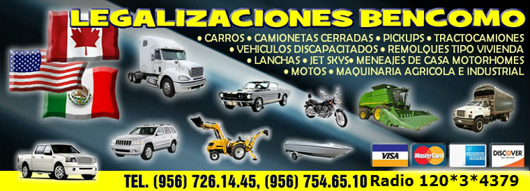 LEGALIZACION DE CARROS BENCOMO