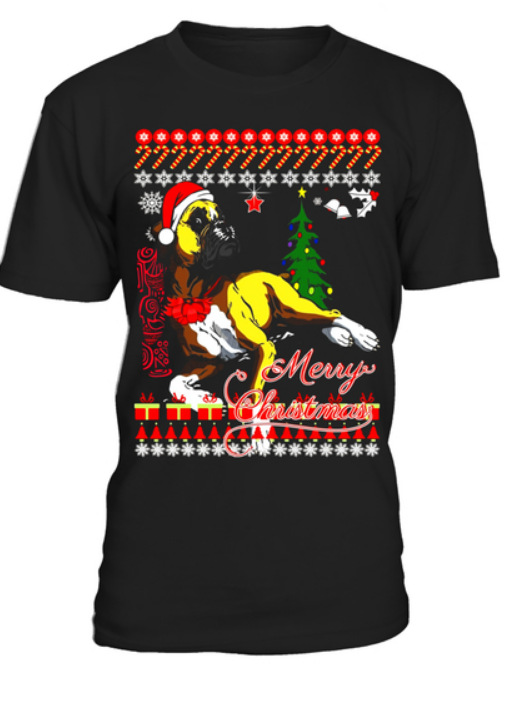 CUTE CHRISTMAS BOXER DOGS 50% DISCOUNT T-SHIRT