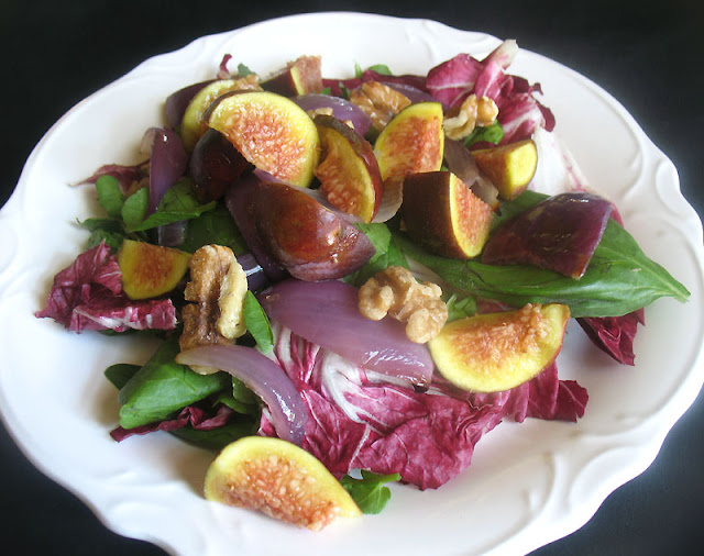 Fig Salad Dressed with Balsamic Vinaigrette Lisa's Kitchen