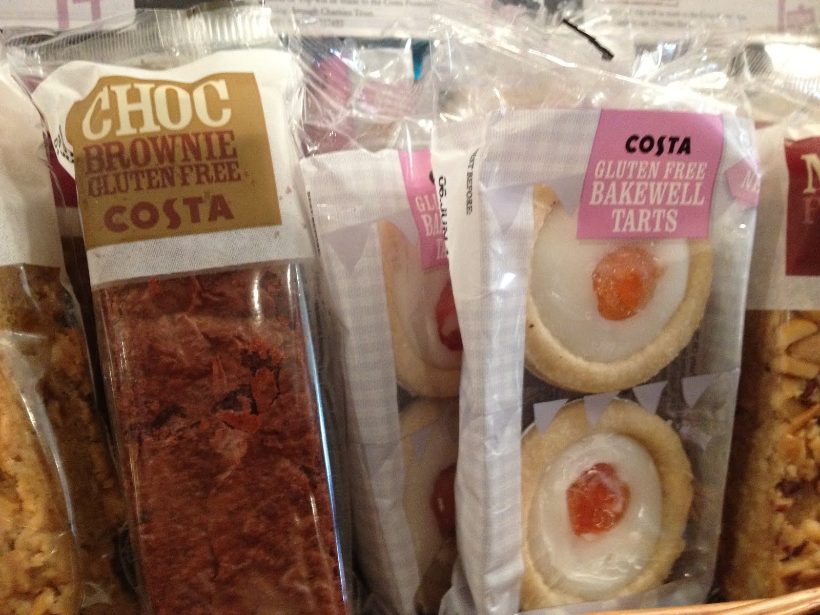 Mrs H does Gluten Free! Costa Coffee Gluten Free Cakes