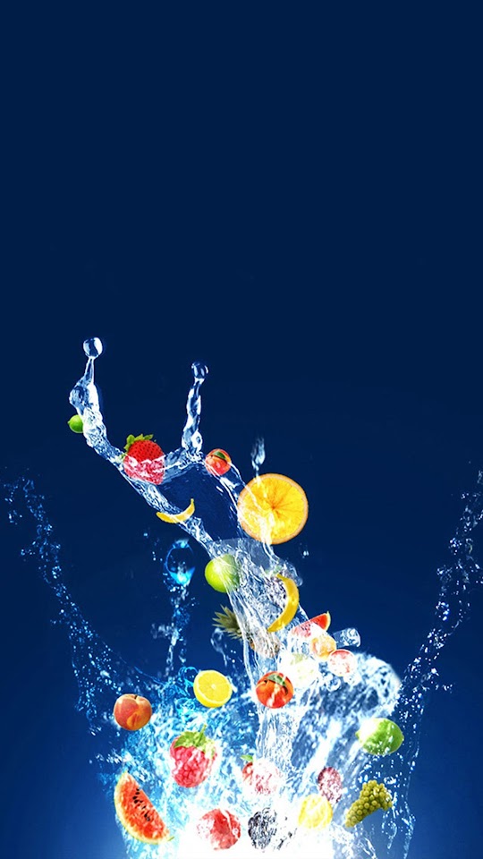 Water Fruit Burst HTC  Android Best Wallpaper