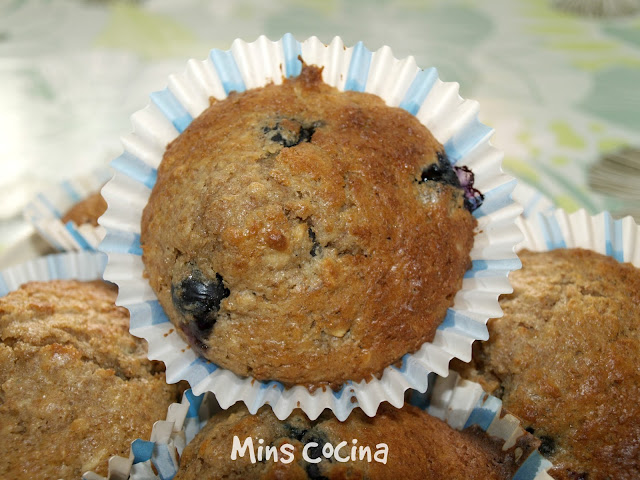 Magdalenas De Avena Con Arándanos 
