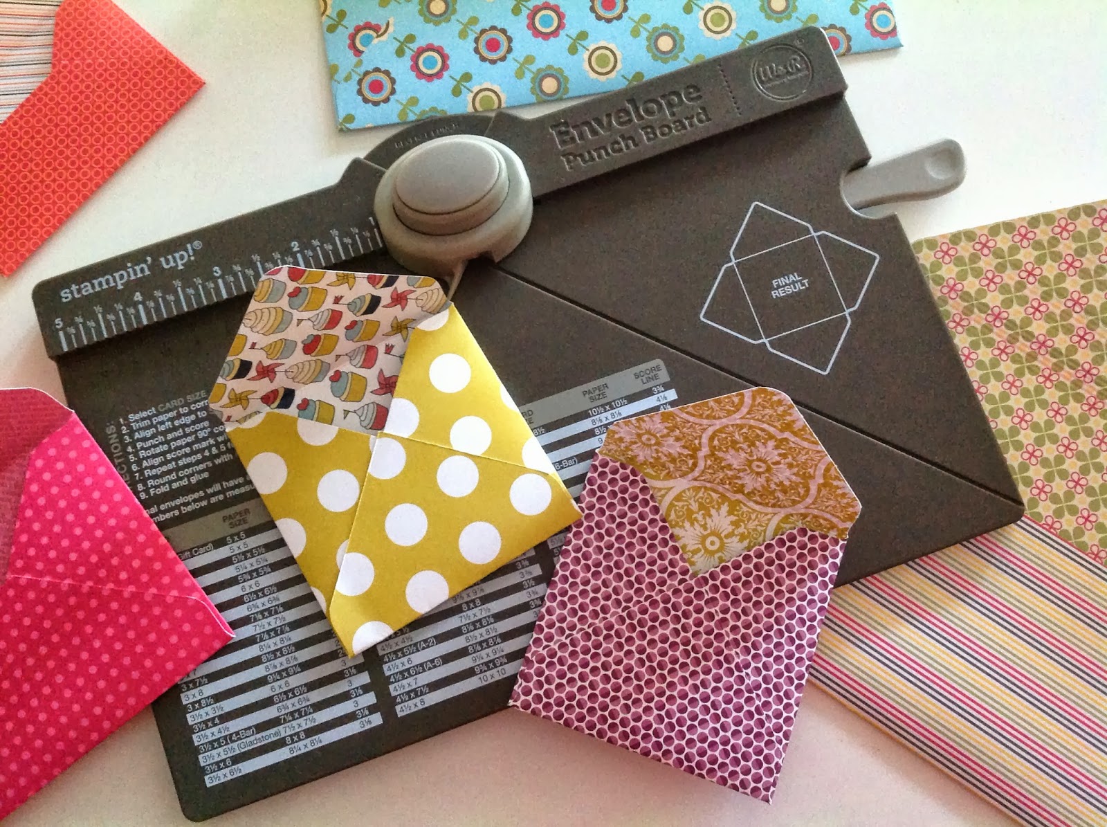 I love craft time Envelope Punch Board