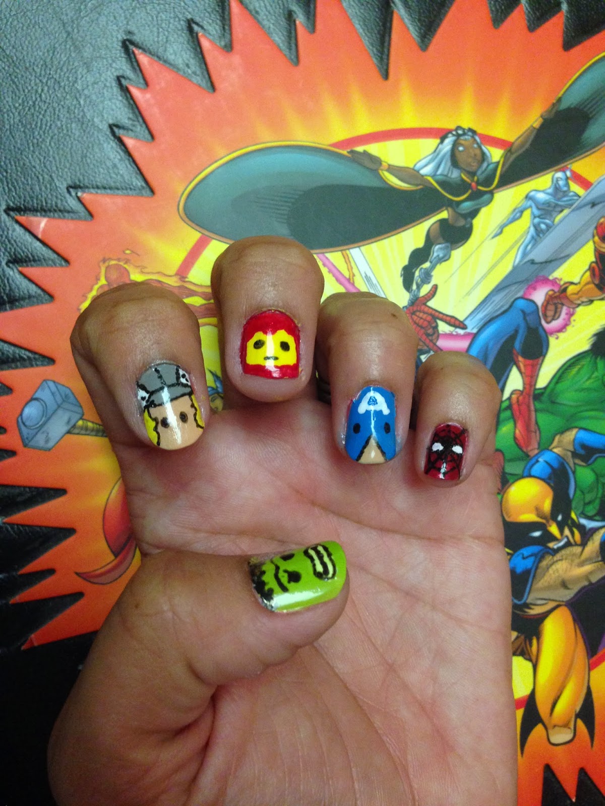 Once More With Feeling Halloween Nails Marvel Super Heroes