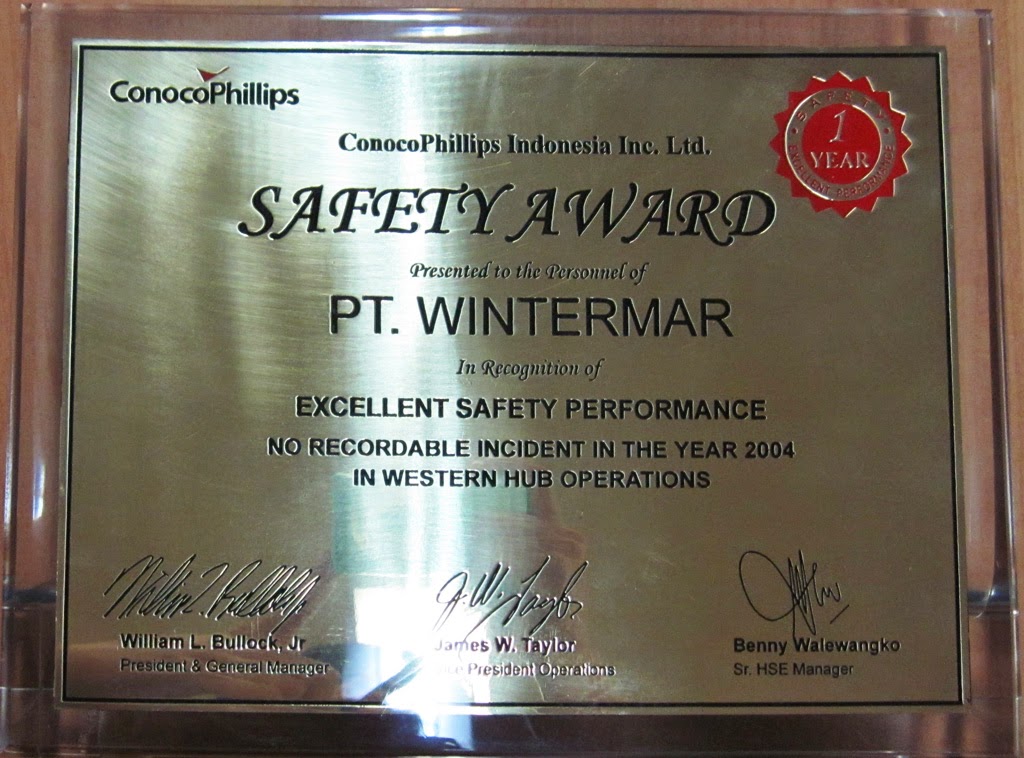 SMS Express Safety Award 2009
