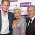 il principe harry incontra lady gaga alla royal albert hall