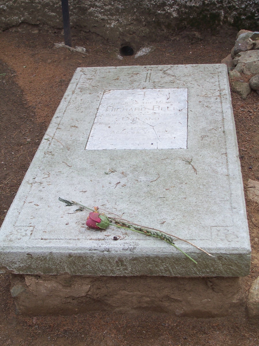 EL BELLO REAL DEL MONTE Panteón Inglés, tumba del Payaso Richard Bell