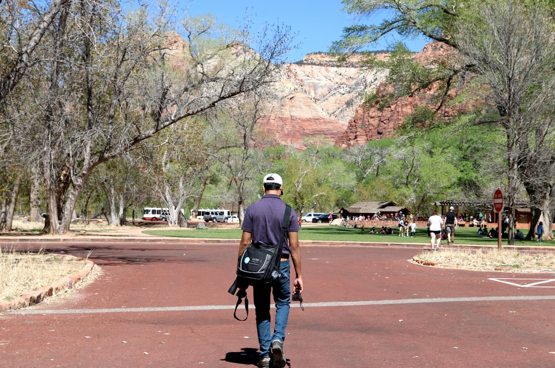 A photo, A thought............ Place Spring break visit to Zion