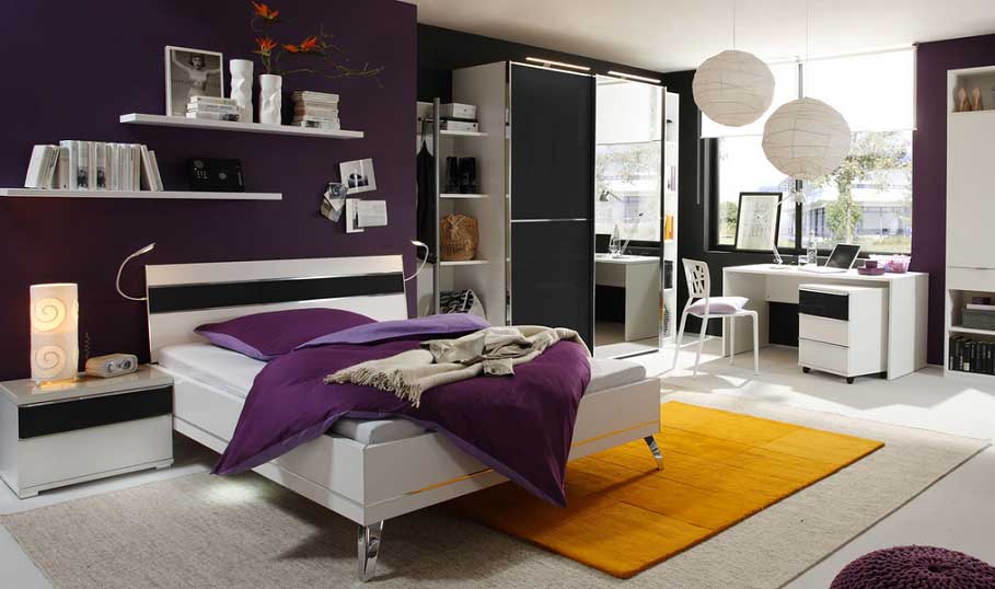 Dormitorios Morados para Chica - Ideas para decorar dormitorios