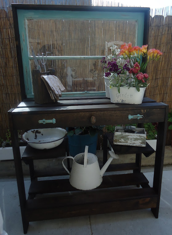 1930s Window Table with Vintage Hardware-SOLD