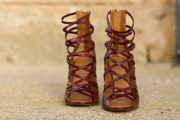Zapatos color burgundy de la colección de la blogger adictaaloszapatos withorwithoutshoes