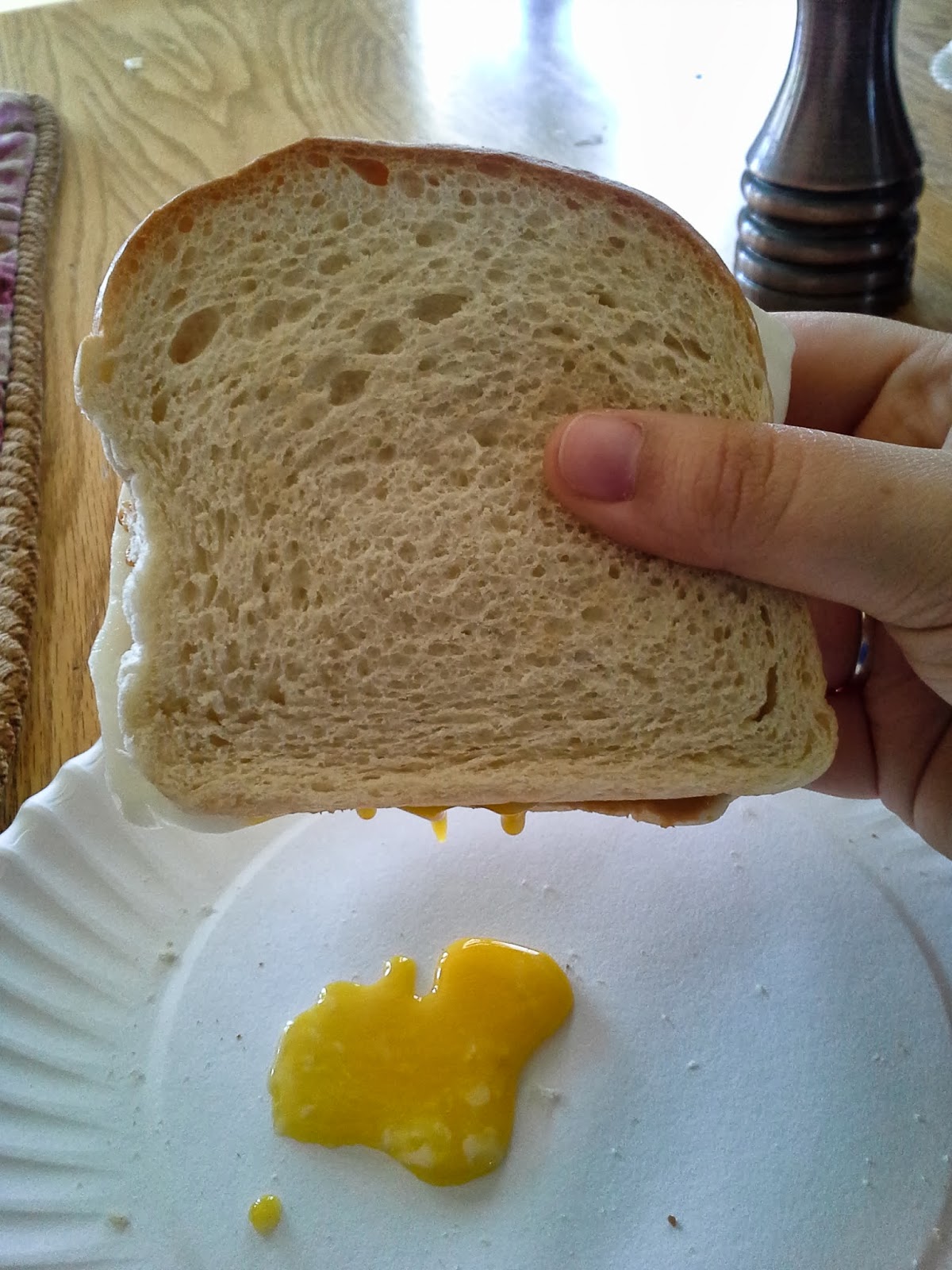 Normal People Food Peanut Butter and Egg Sandwich