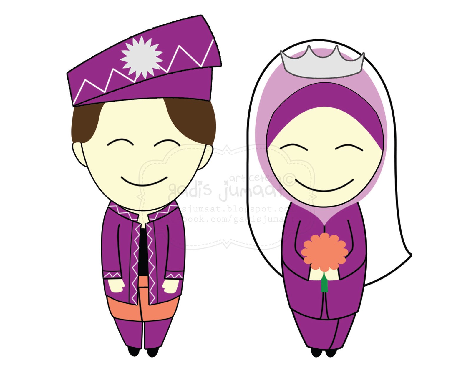 Gambar Undangan Pernikahan Wandi Erna Gambar Kartun Muslimah