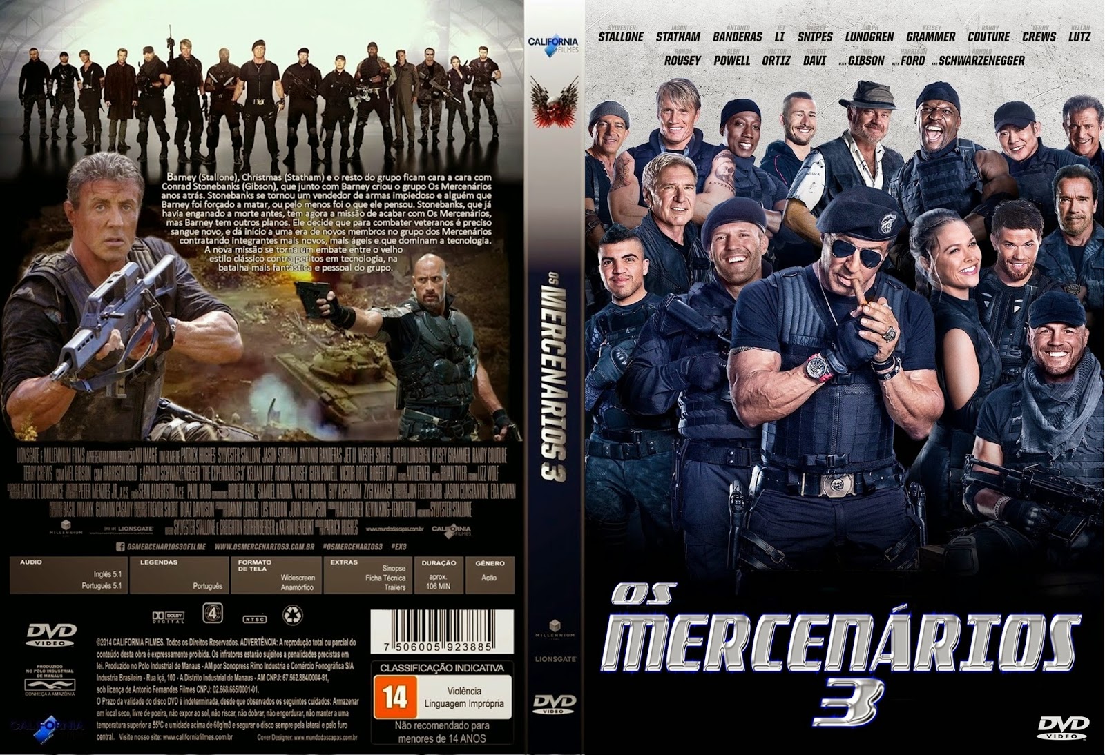 Mais Capas Brasil Os Mercenários 3