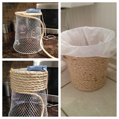 Two It Yourself: Dollar store trash can makeover