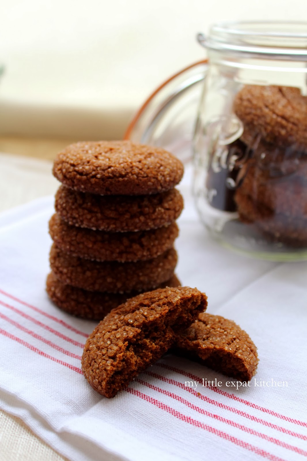 My Little Expat Kitchen Chewy molasses spice cookies