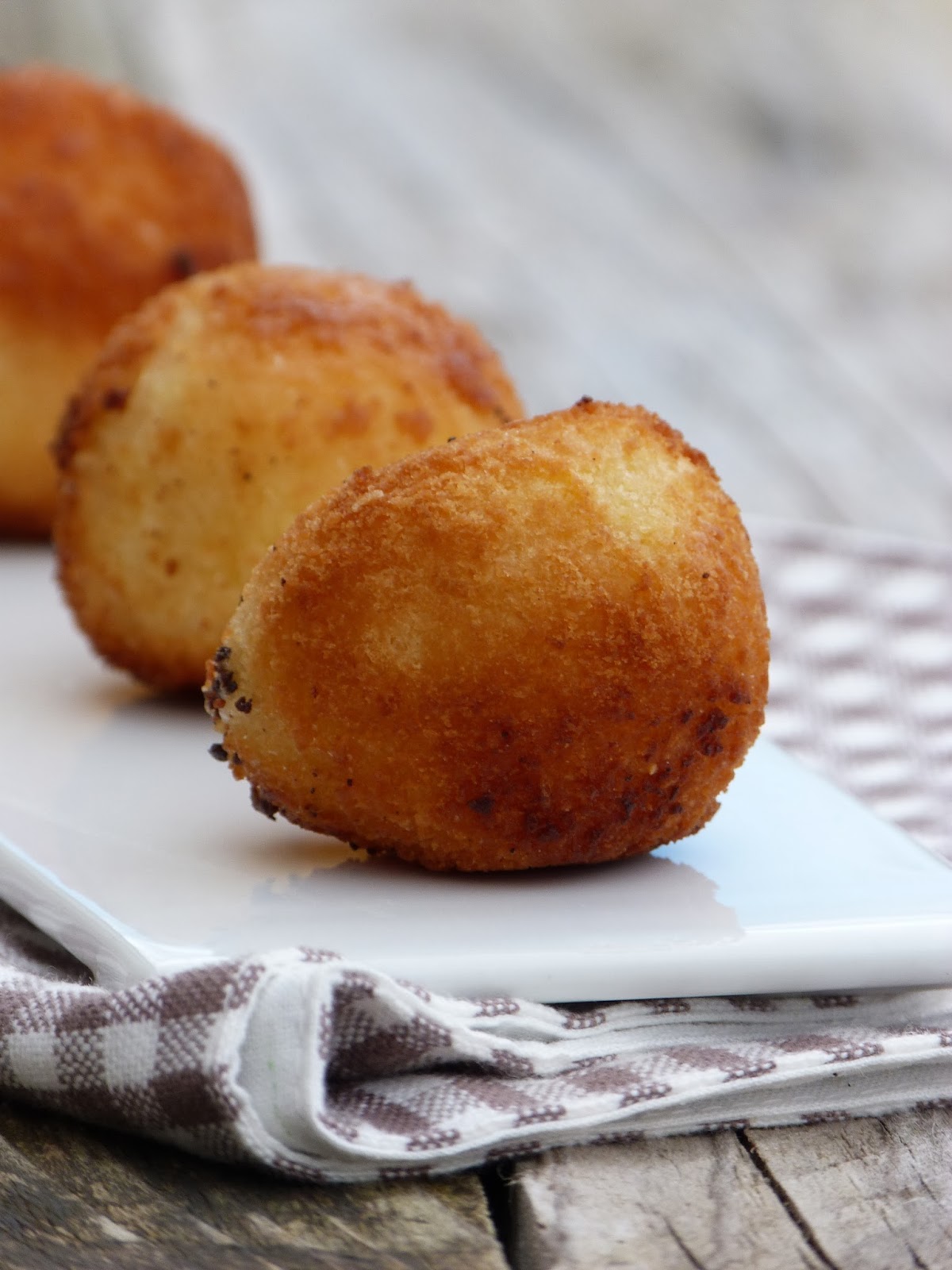 Chic, Chic, Chocolat... Arancini avec des restes de risotto