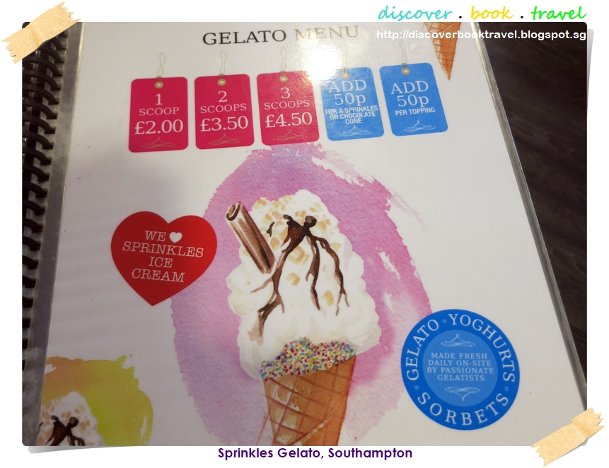 Restaurant Review Sprinkles Gelato, Southampton Discover . Book . Travel