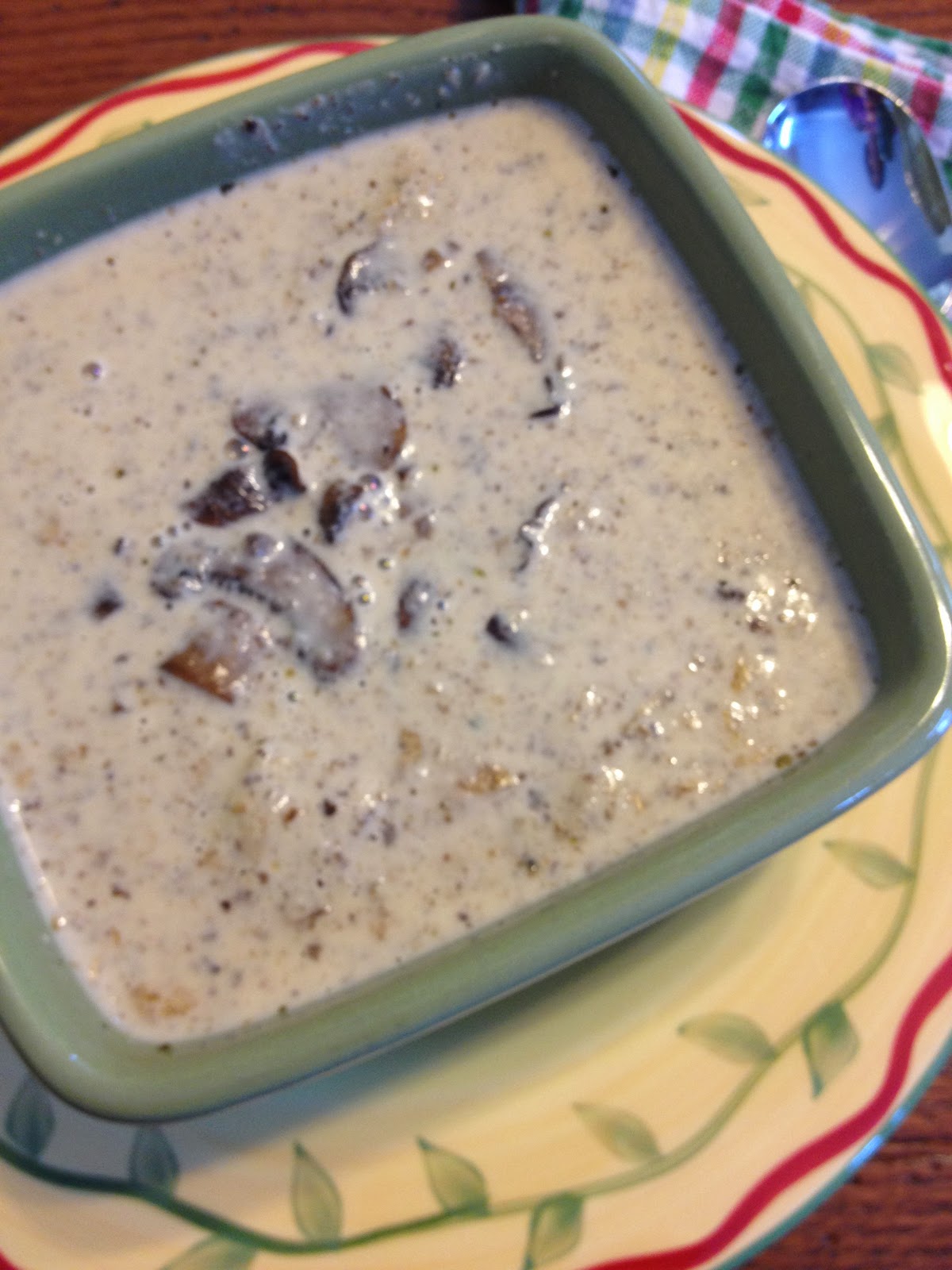 Roasted Creamy Portobello Mushroom Soup ~ The Bee Skep