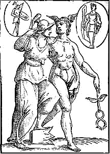 Hermes y Atenea