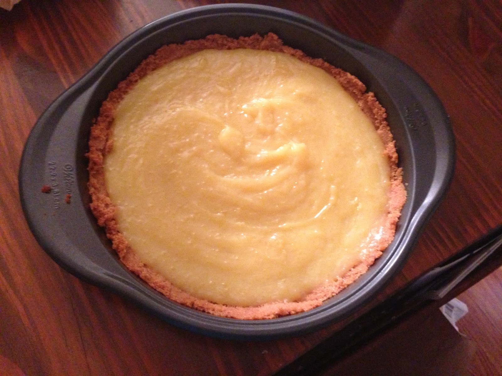 An Ironman Cooks! Cooking Lemon Curd Pie w/ Graham Cracker Crust