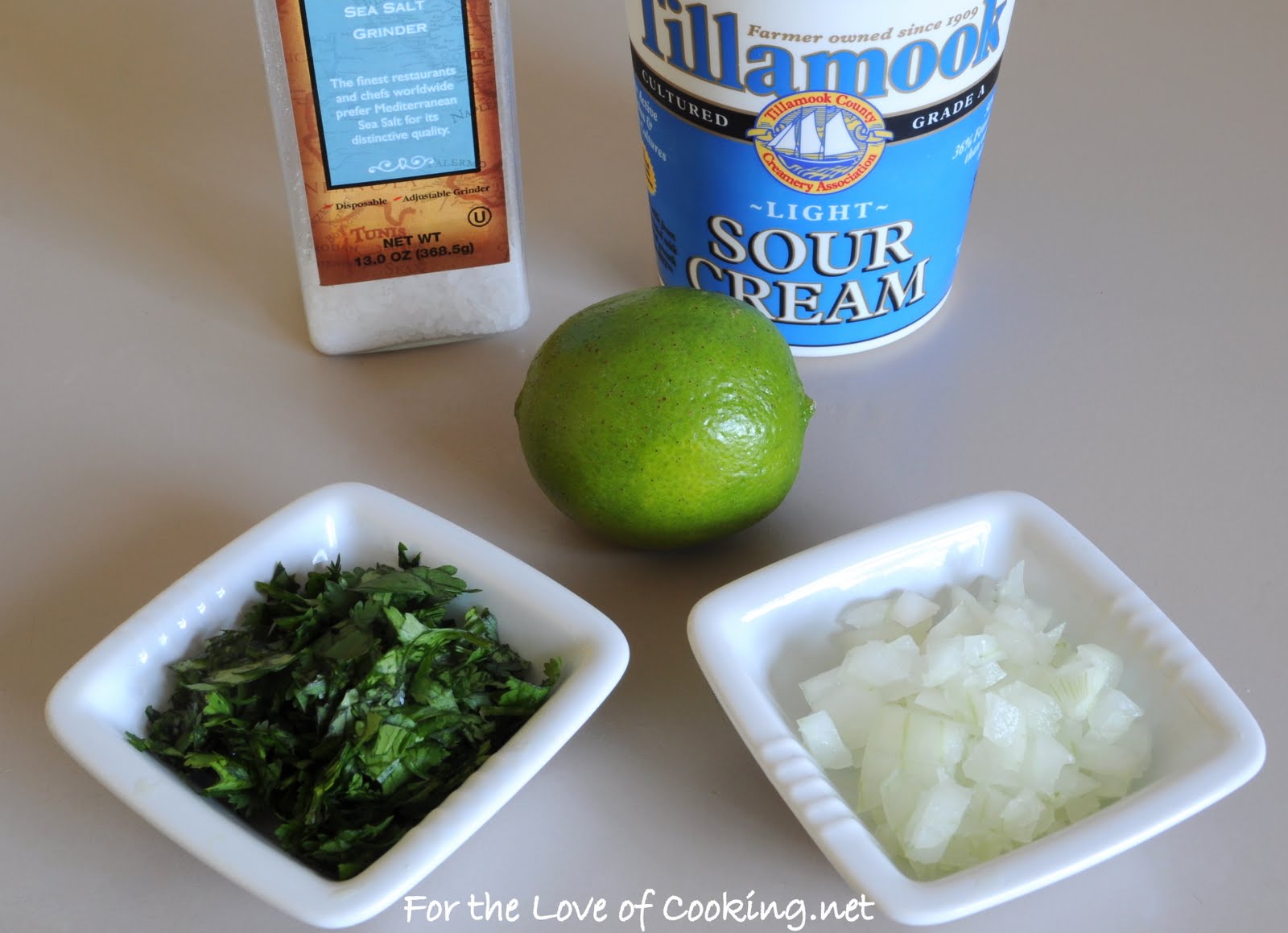 Cilantro and Lime Sour Cream For the Love of Cooking