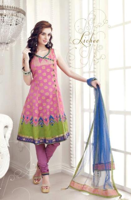 summer anarkali dress