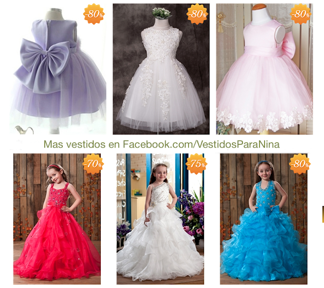  Vestidos para niñas super elegantes