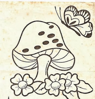 desenho de cogumelo para pintar