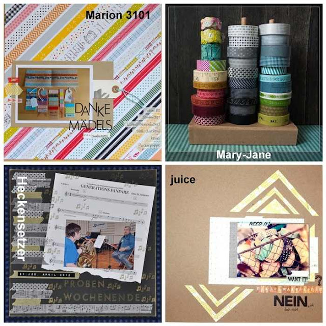 Material der Woche | Masking Tape | Scrapbooking Layouts und Aufbewahrung