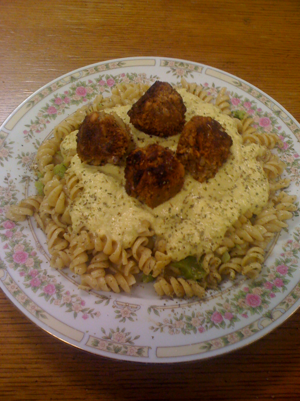AfroVeganChick Vegan Cashew Cheese Pasta With Walnut Almond Meatballs