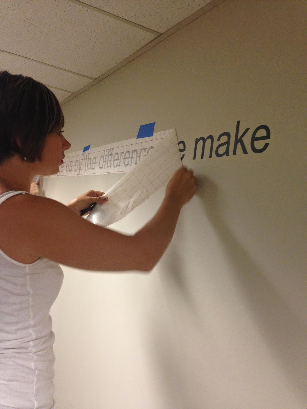 How to Hang Large Vinyl Wall Decals Silhouette School