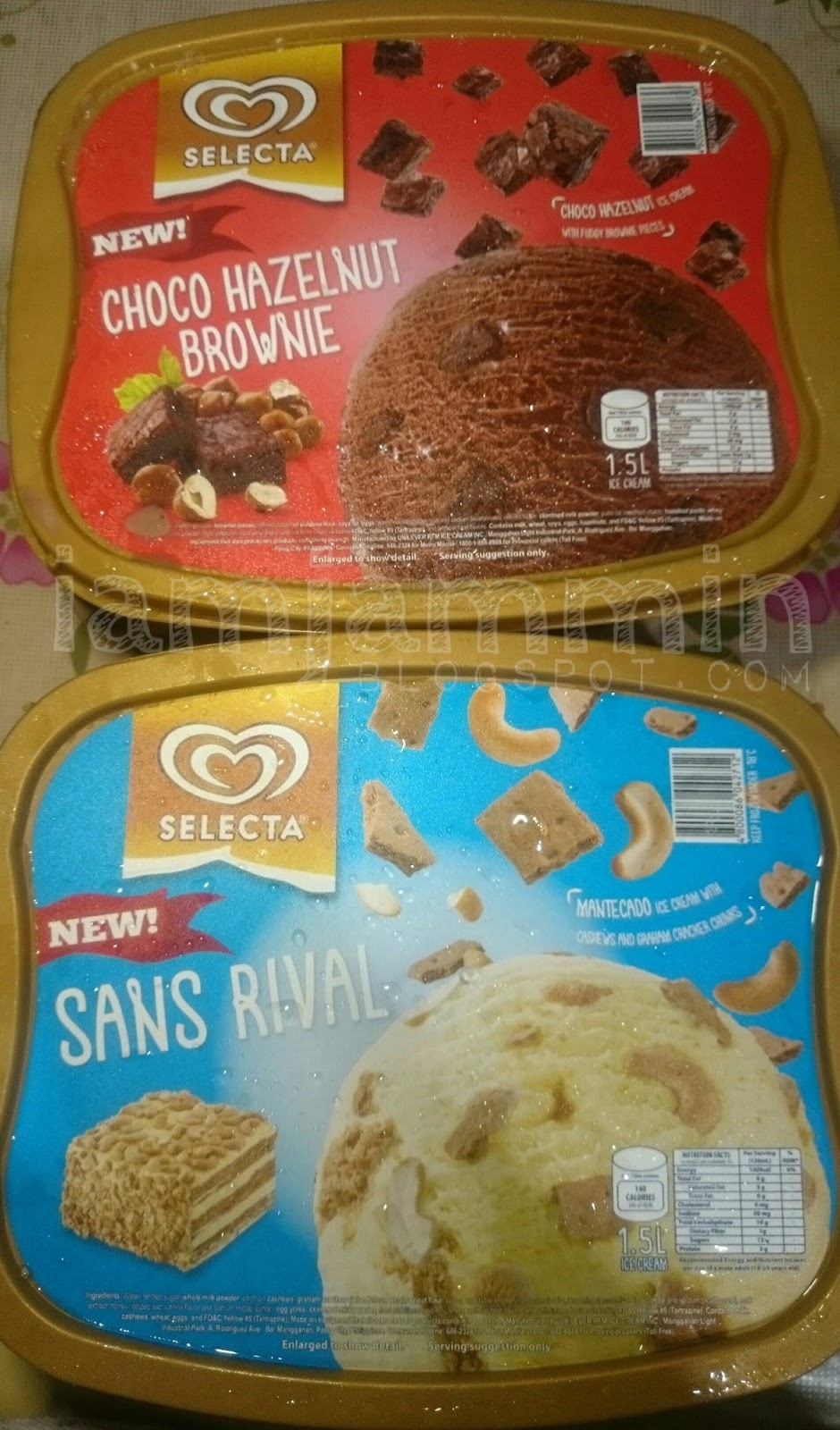 Free Selecta Sansrival and Choco Hazelnut Brownies Ice Creams