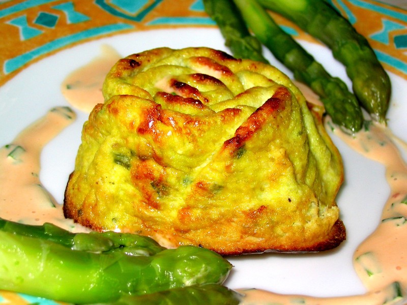 Recette Flan d'asperge et parmesan Nozidéo