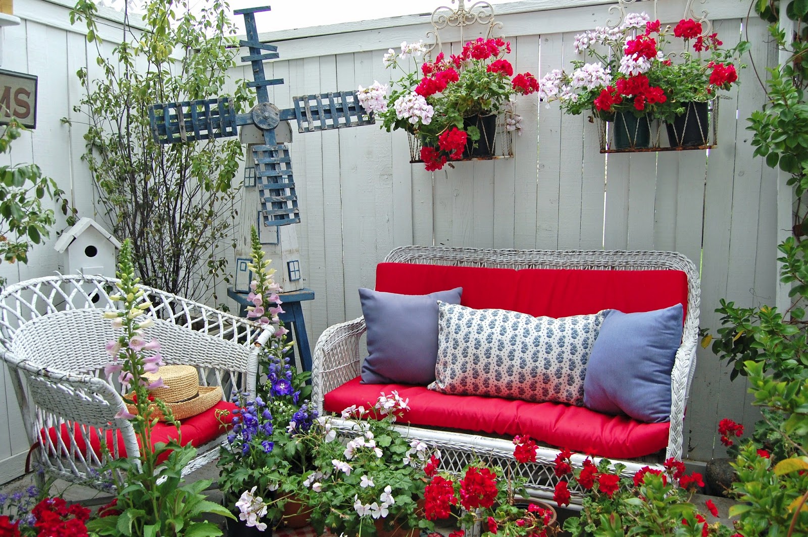 My Painted Garden Flags In My Garden