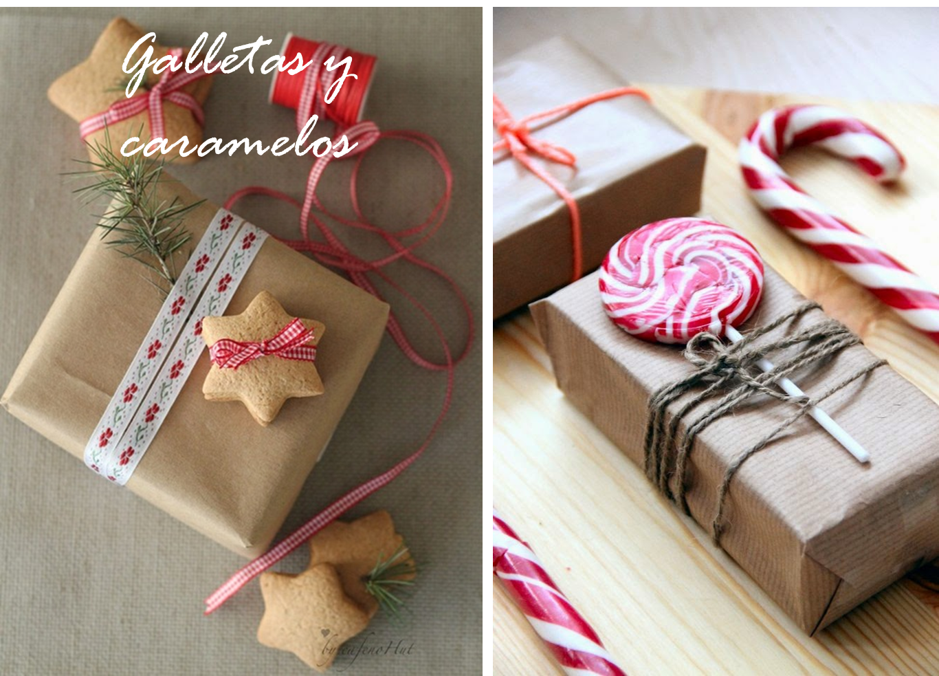 Decoración Fácil: IDEAS CON PAPEL KRAFT PARA ENVOLVER LOS REGALOS NAVIDEÑOS