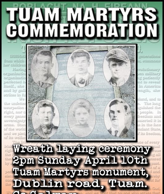Galway 32 County Sovereignty Movement TUAM MARTYRS COMMEMORATION