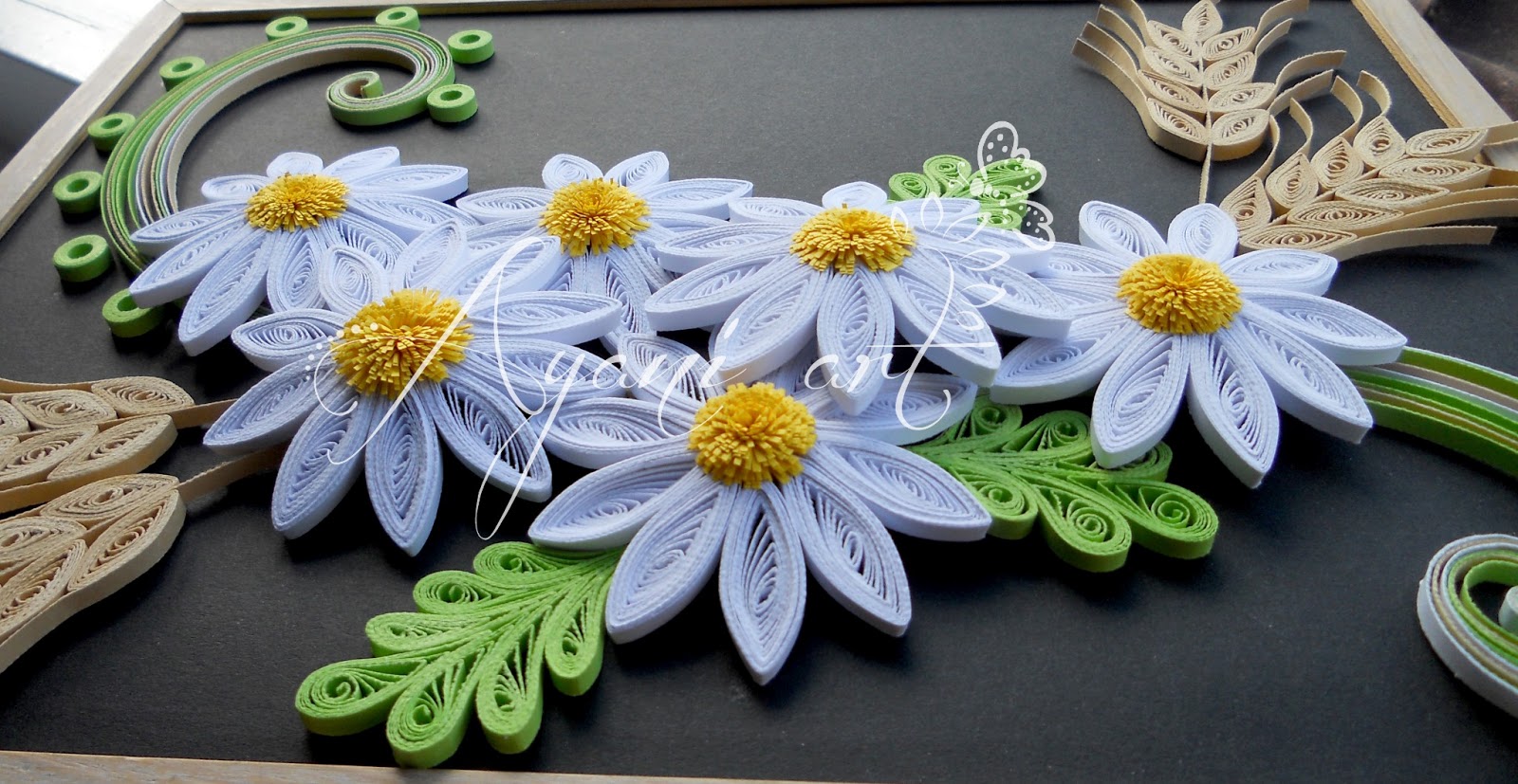 Ayani art Quilled daisies