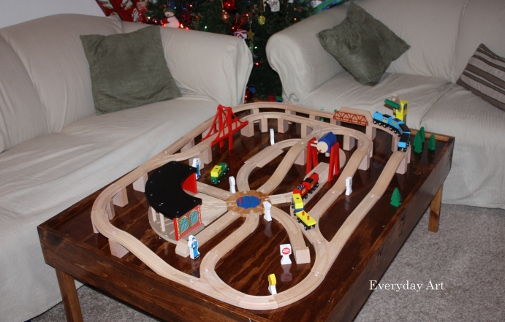 diy train table top